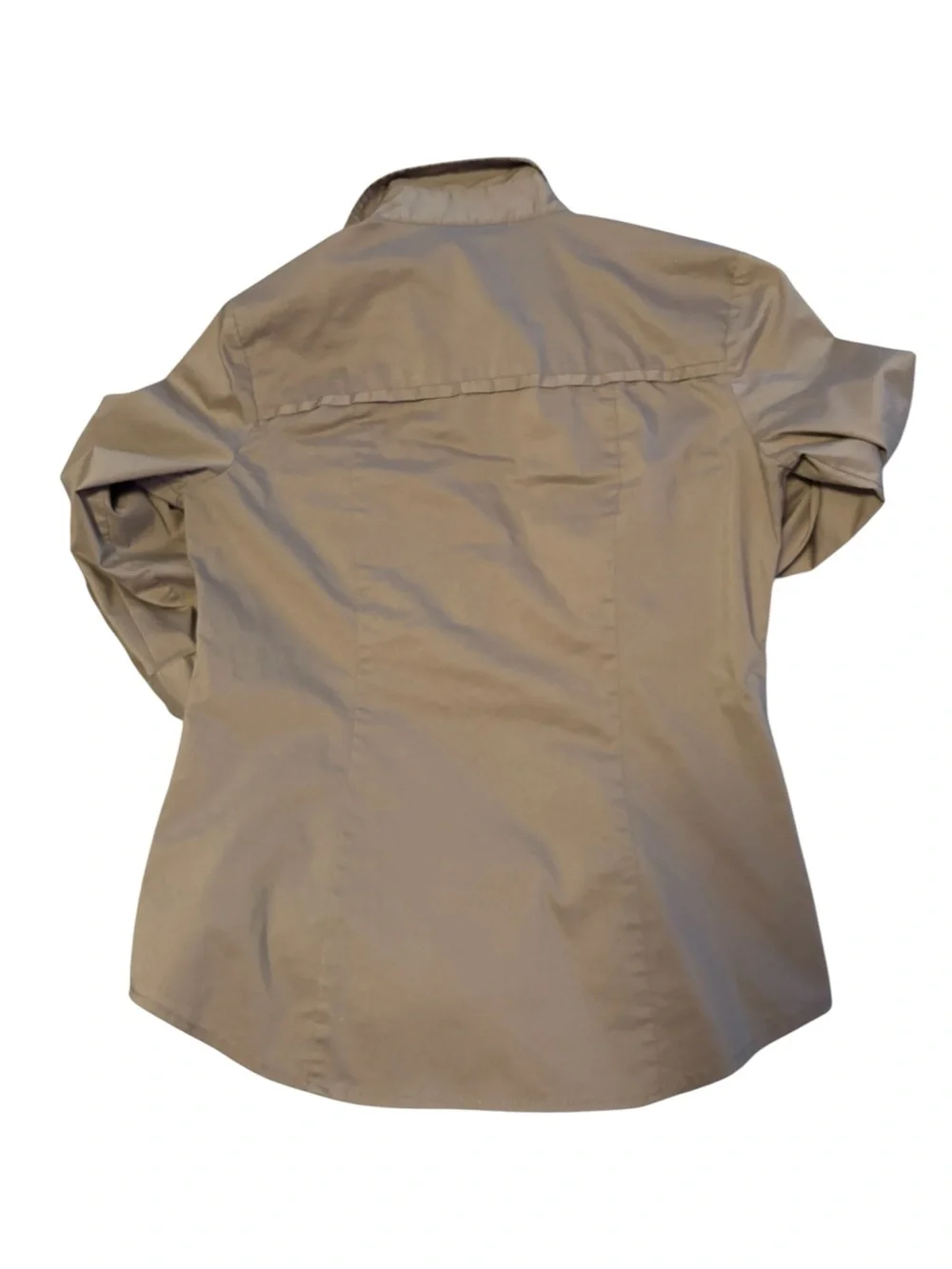 New York & Company Khaki Safari Utility Pullover Shirt - XS
